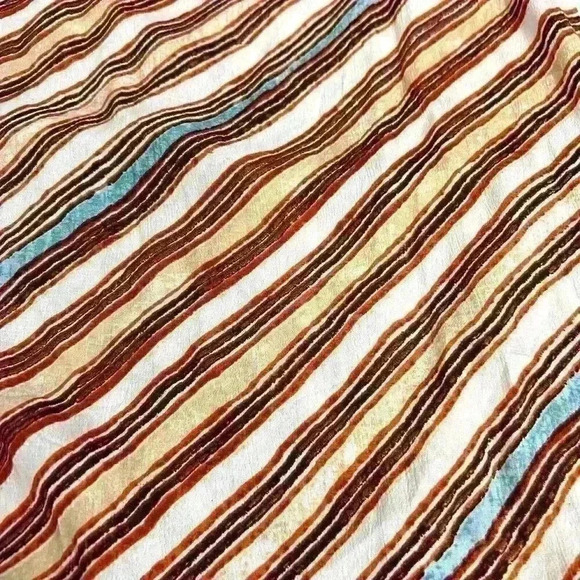 Urban Outfitters Womens Size XS Striped Mini Sun Dress Ruffled Hem 100% Viscose - Picture 9 of 13